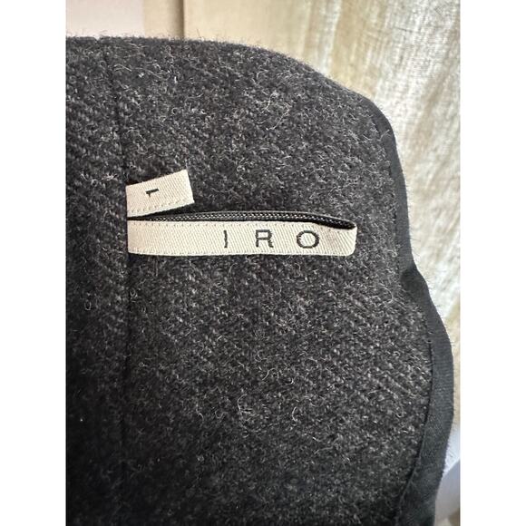NWOT IRO Gray Wool Blend Jacket SZ 1 Made in Europe - Picture 8 of 8